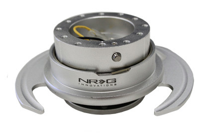 NRG Quick Release Kit Gen 3.0 - Silver Body/Silver Ring w/Handles