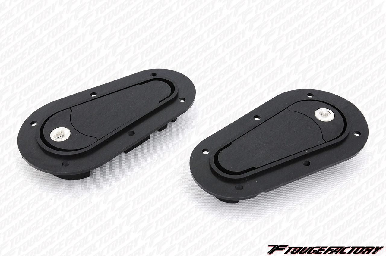 AeroCatch Hood Latch Pin Flush Locking Kit - Black