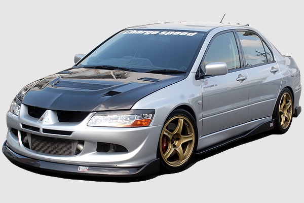 Charge Speed Bottom Line Front Lip: FRP - Mitsubishi EVO 8