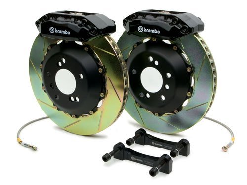 Brembo 99-01 Skyline GTR Front GTR BBK 6 Piston Billet355x32 2pc Rotor Drilled- Nickel Plated