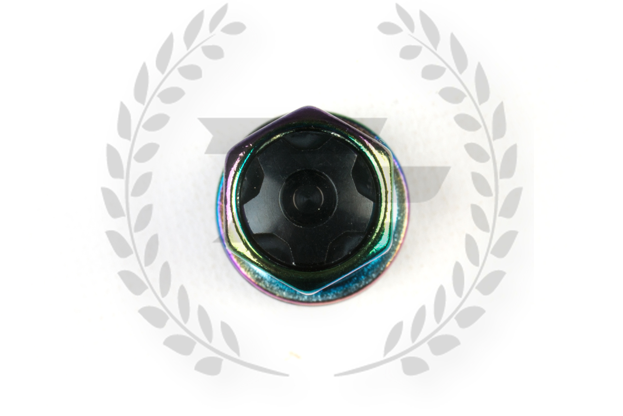 Project Kics R40 Iconix Lug Nuts Neochrome with Black Cap 12x1.50 (16+4 Locks) main image 0