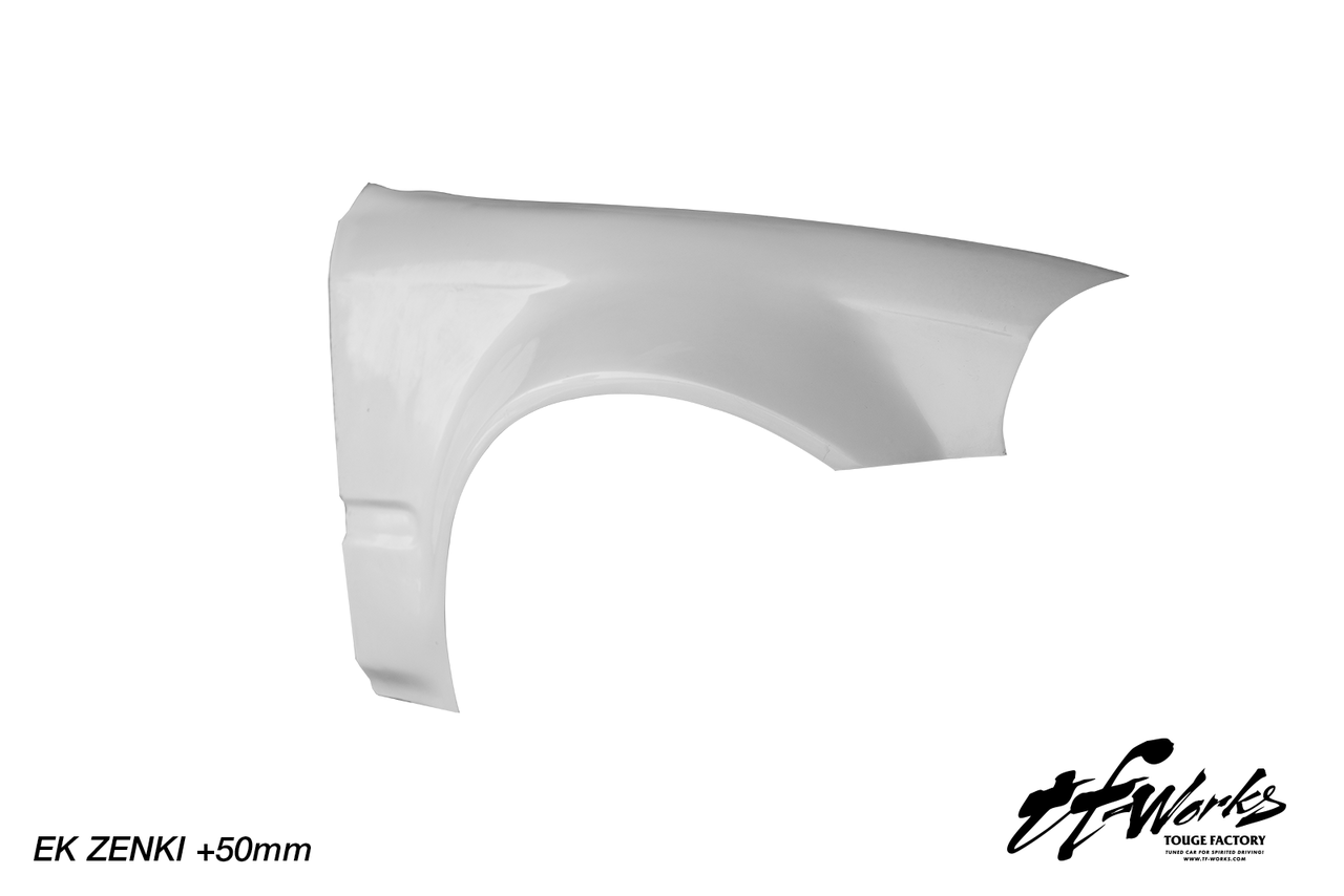 TFWorks Honda Civic EK Zenki (96-98) +50mm Wide front fenders