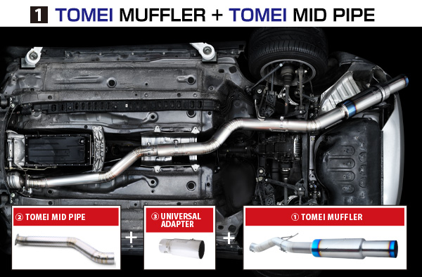 Tomei ExPreme Ti Full Titanium Mid Pipe Kit - JZA80 Toyota