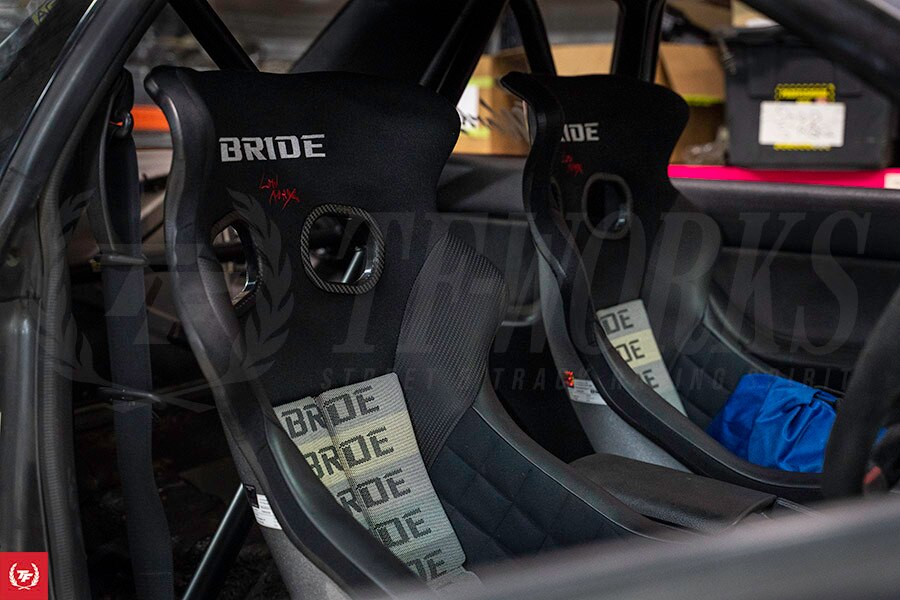 Bride Xero CS Racing Bucket Seat - Black Gradation with FRP Shell