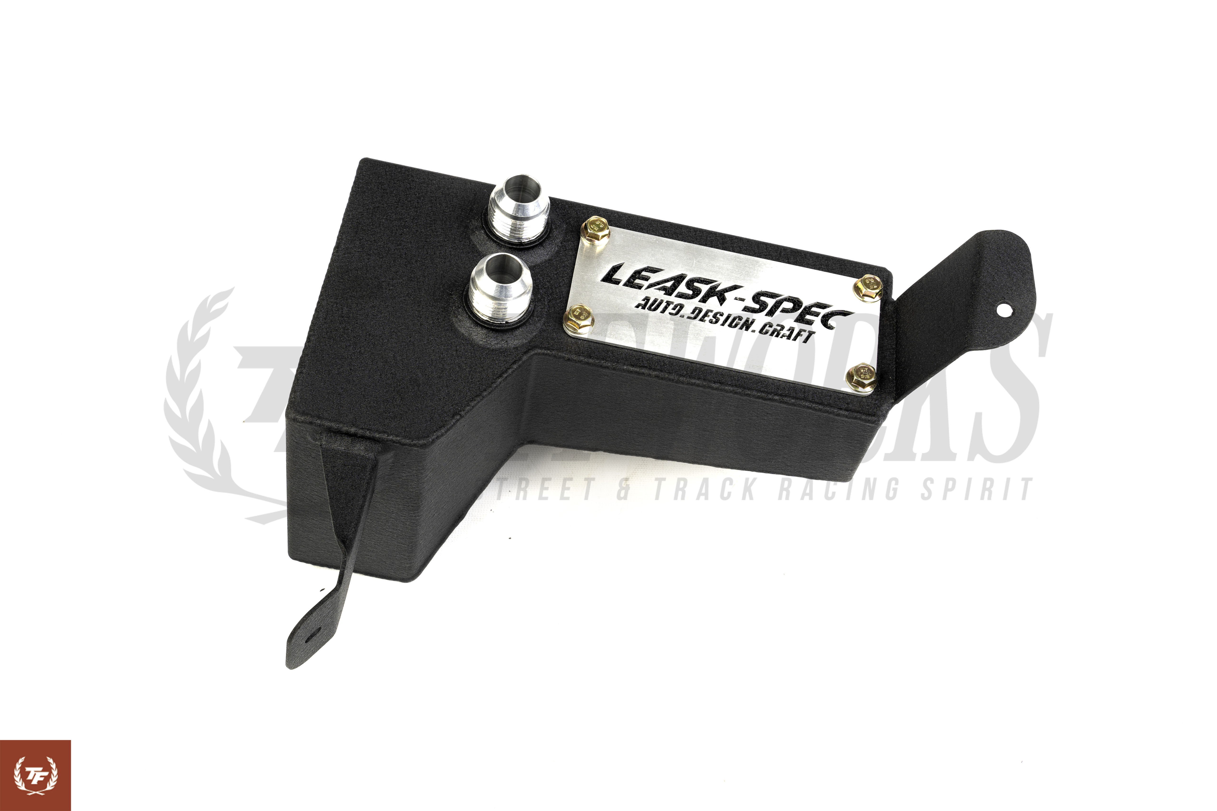 Leask-Spec Oil Catch Can for R32 GTR with -12AN Lines and Press-in