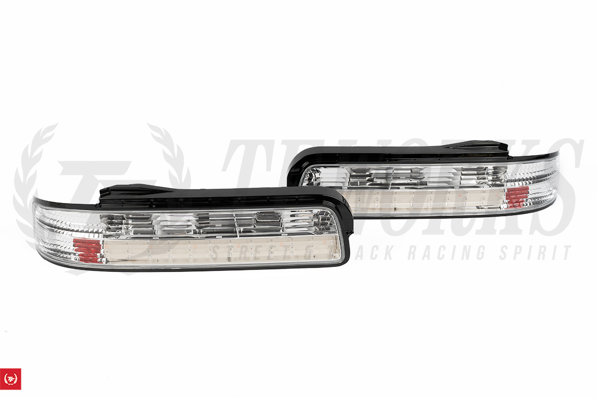 Circuit Sports Crystal Clear Tail Lights for 240sx S13 Coupe - LED
