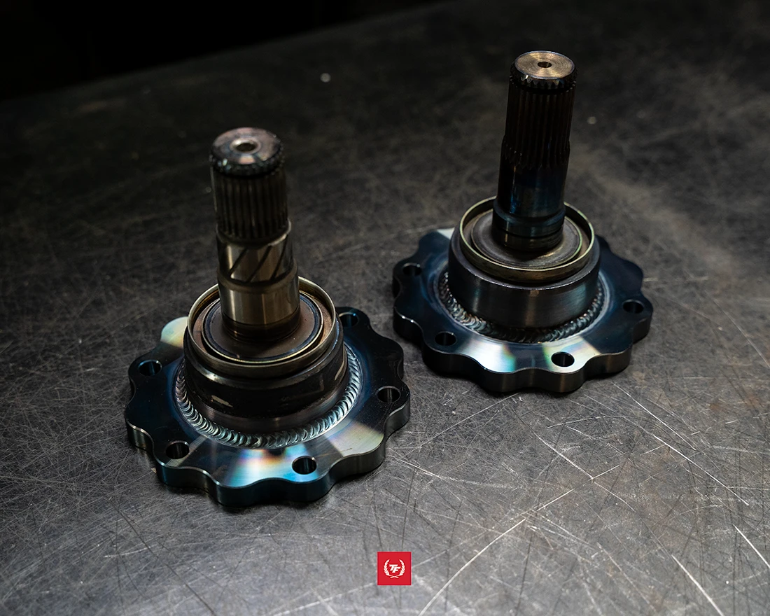 TF 240sx S13 S14 R200 Diff to 350Z Z33 Axle Conversion Adapters