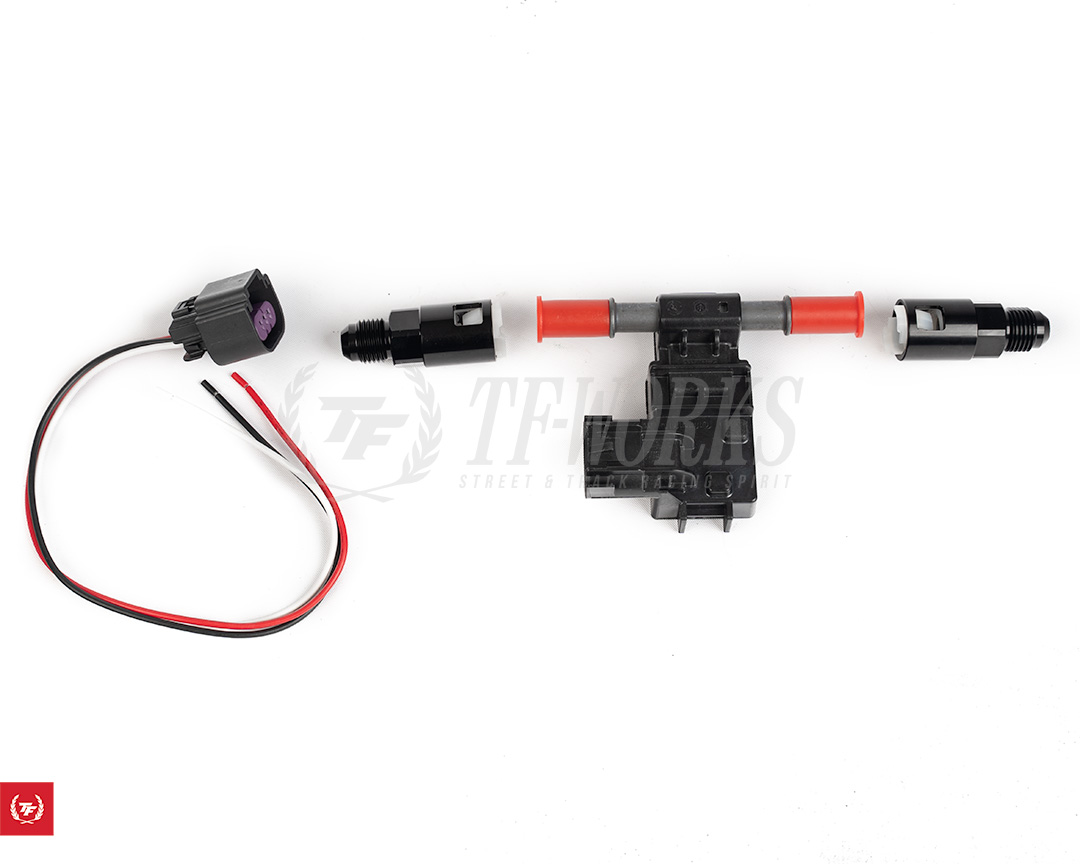 Flex Fuel Sensor Kit with 3/8" EFI to 6AN Adapter TF Works / Touge