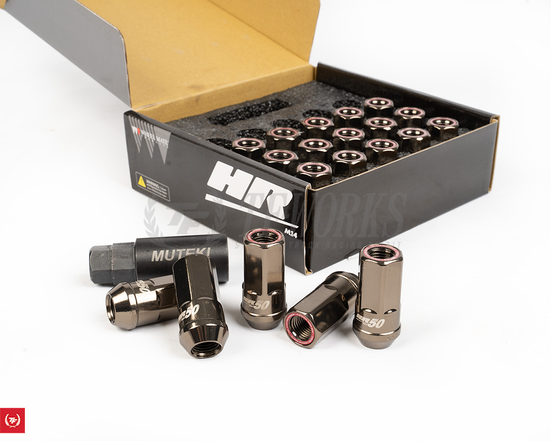 Muteki HR50 14x1.50 Titanium Chrome / Red Ring