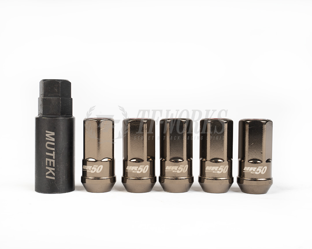 Muteki SR45R Open End 12x1.25 Burned Titanium (20 Piece) 45mm Tall main image 1