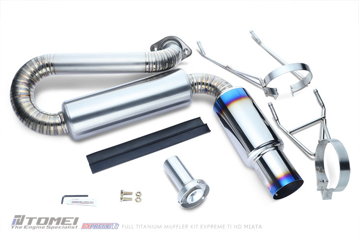 Tomei - FULL TITANIUM MUFFLER KIT EXPREME Ti ND MIATA - Touge Factory