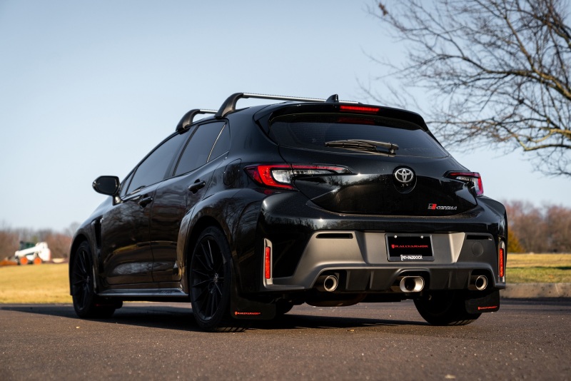 Rally Armor 2023 Toyota GR Corolla Black UR Mud Flap w/ White Logo TF Works / Touge Factory