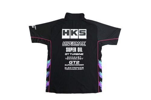 HKS TEAM HALF ZIP POLO SHIRT 2025 - Touge Factory