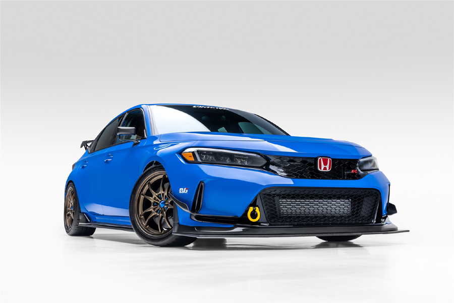 EVS Tuning Front Folding Tow Hook (Yellow) - Honda Civic Type R FL5 ...