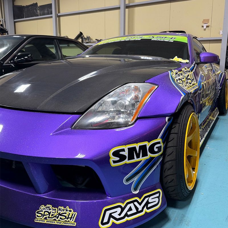Origin Labo Nissan 350z Type 2 Vented Hood FRP - Touge Factory