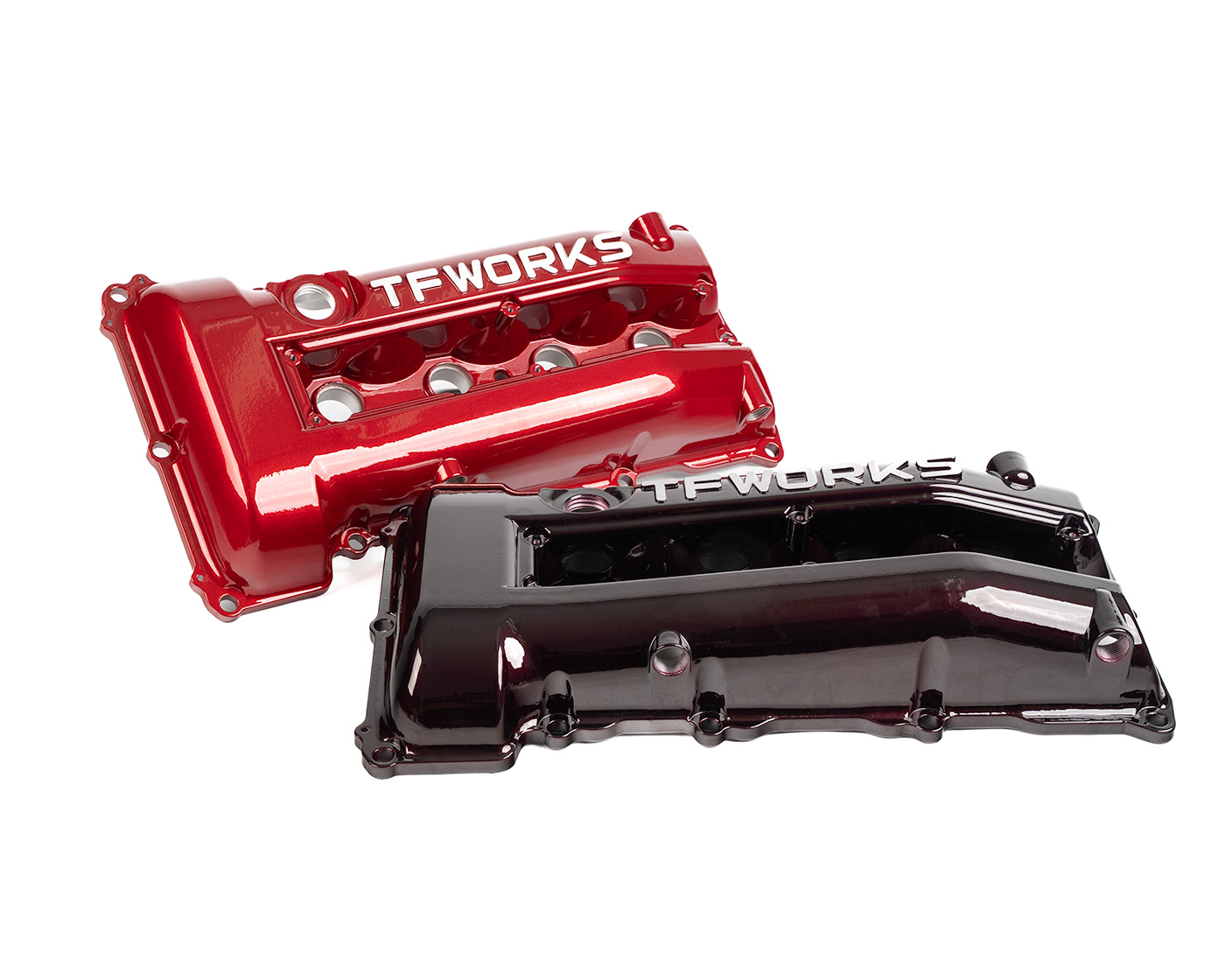 TF-Works S13.4 SR20DET Hybrid Valve Cover - Cherry Bomb / Midnight