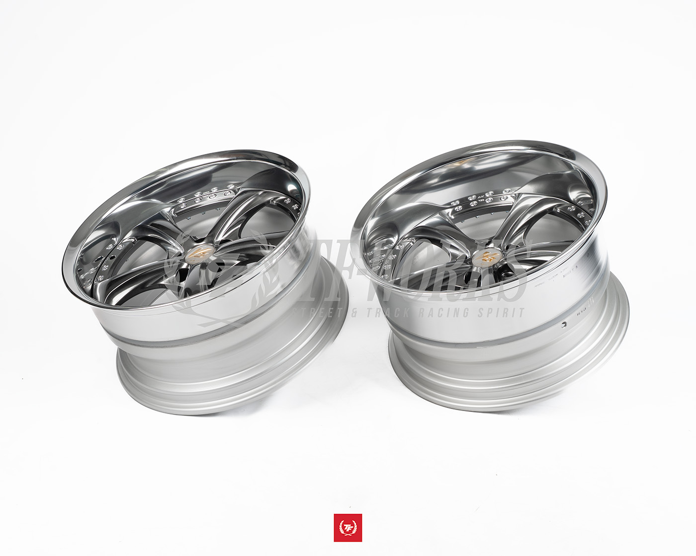 Work VS-KF# 18x9.5-11 / 18x10.5-11 5x114.3 - Brilliant Silver Black