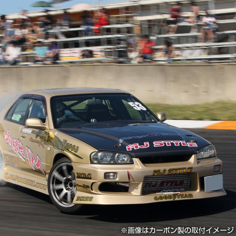 クラフトベイト　GT-2 Origin Labo Nissan R34 Skyline Type 2 Vented Hood FRP - Touge Factory