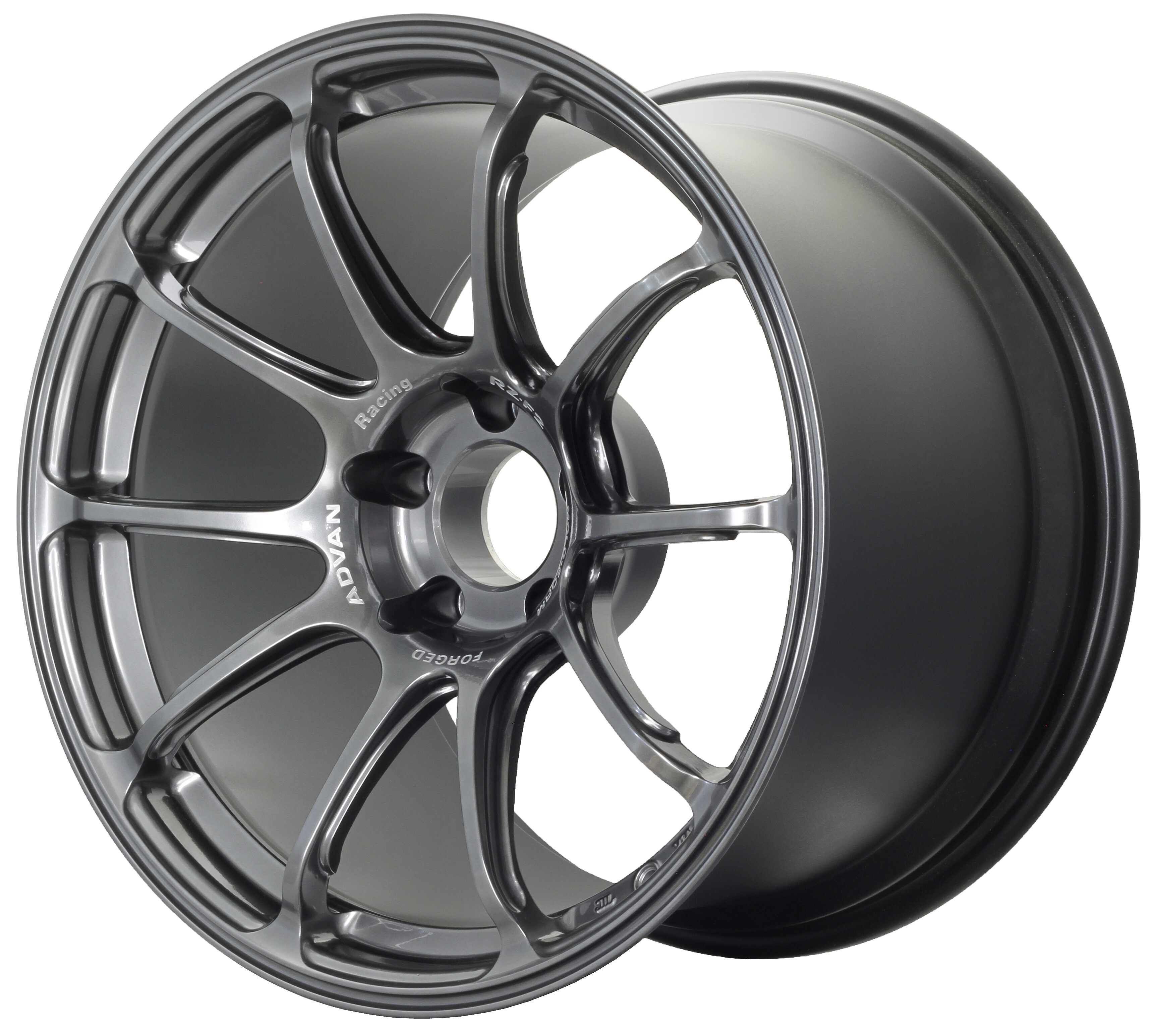 RZ-F2 18X9.5 +12 5-114.3 HYPER PLATINUM BLACK