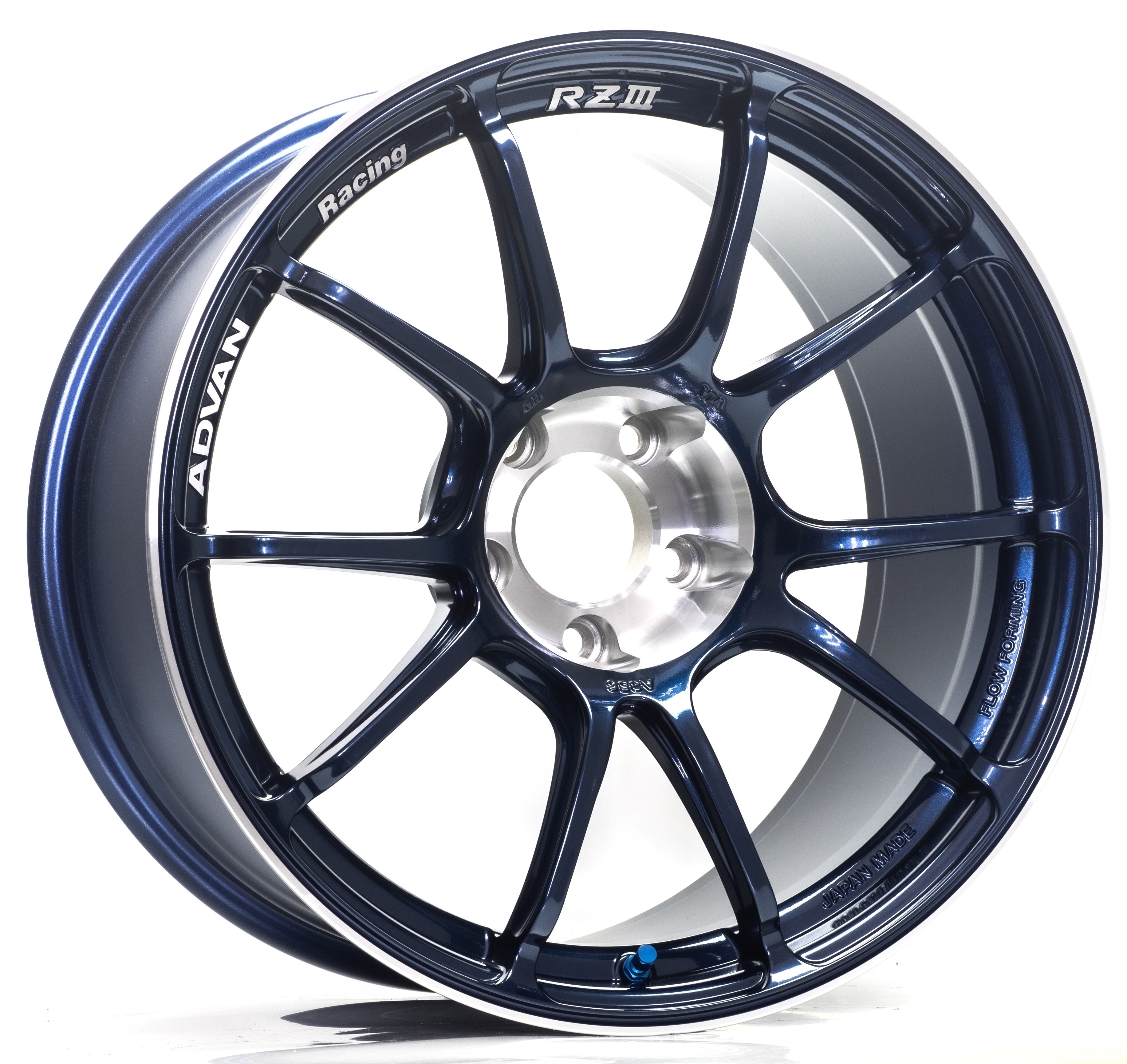RZII 16X7.0 +41 4-100 RACING INDIGO BLUE & RING