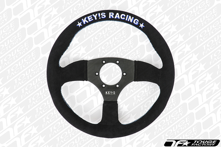 KEY'S RACINGステアリング　SEMI DEEP type 325mm KEY'S RACING Semi-Deep Type Steering Wheel (325mm/Suede)