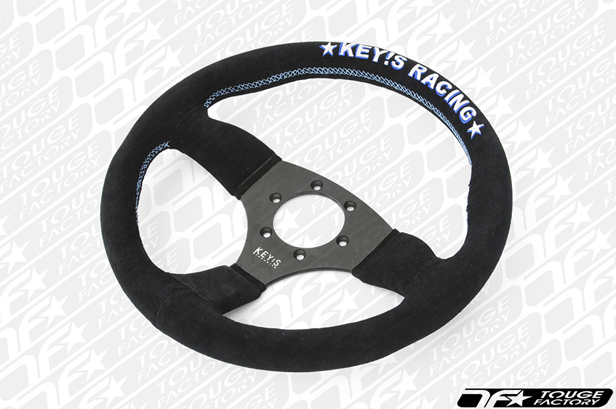 KEY'S RACINGステアリング　SEMI DEEP type 325mm KEY'S RACING Semi-Deep Type Steering Wheel (325mm/Suede)