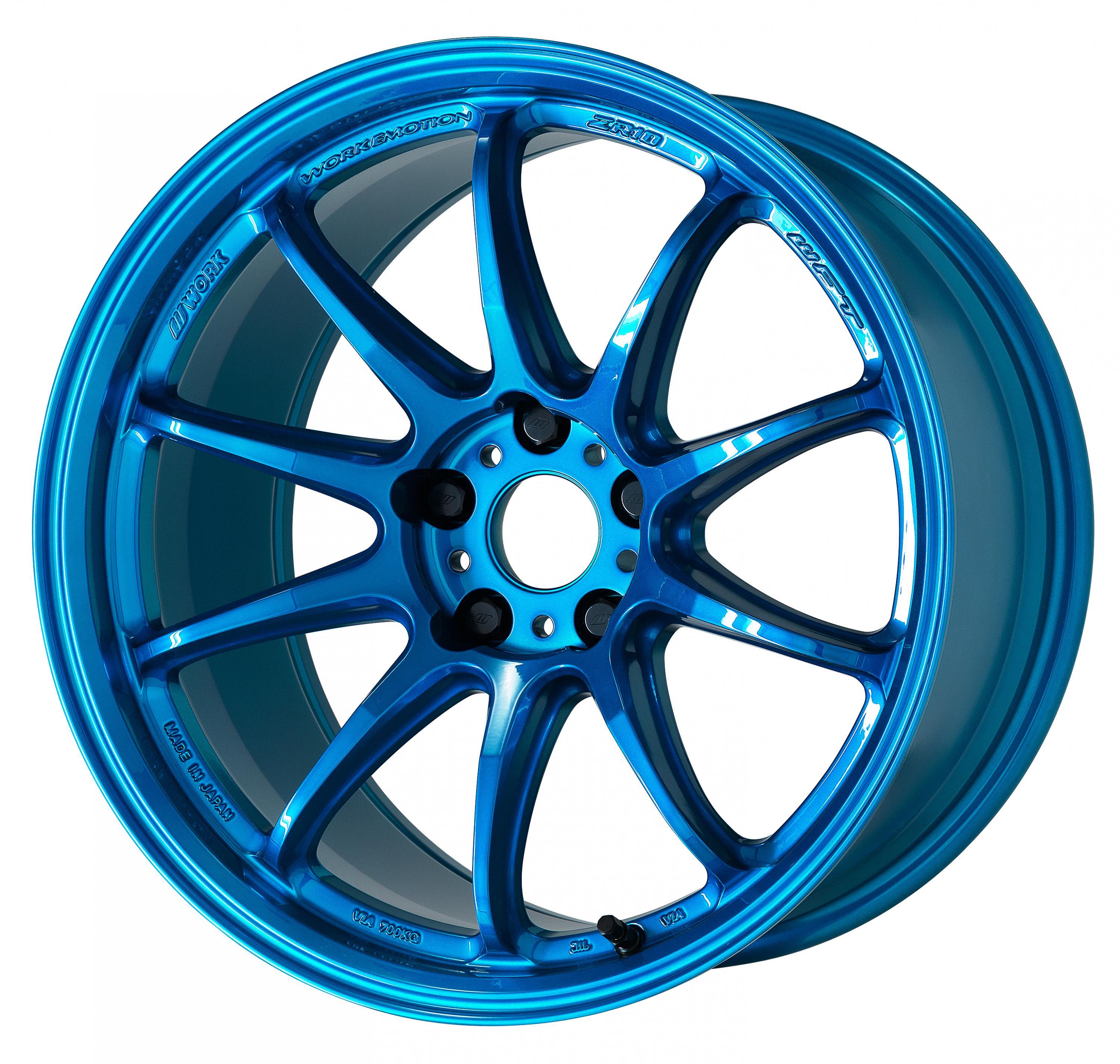 ワークショップに展示✴︎ブルーウインター WORK EMOTION ZR10 19x9.5 +30 5x114.3 Candy Blue - Touge Factory