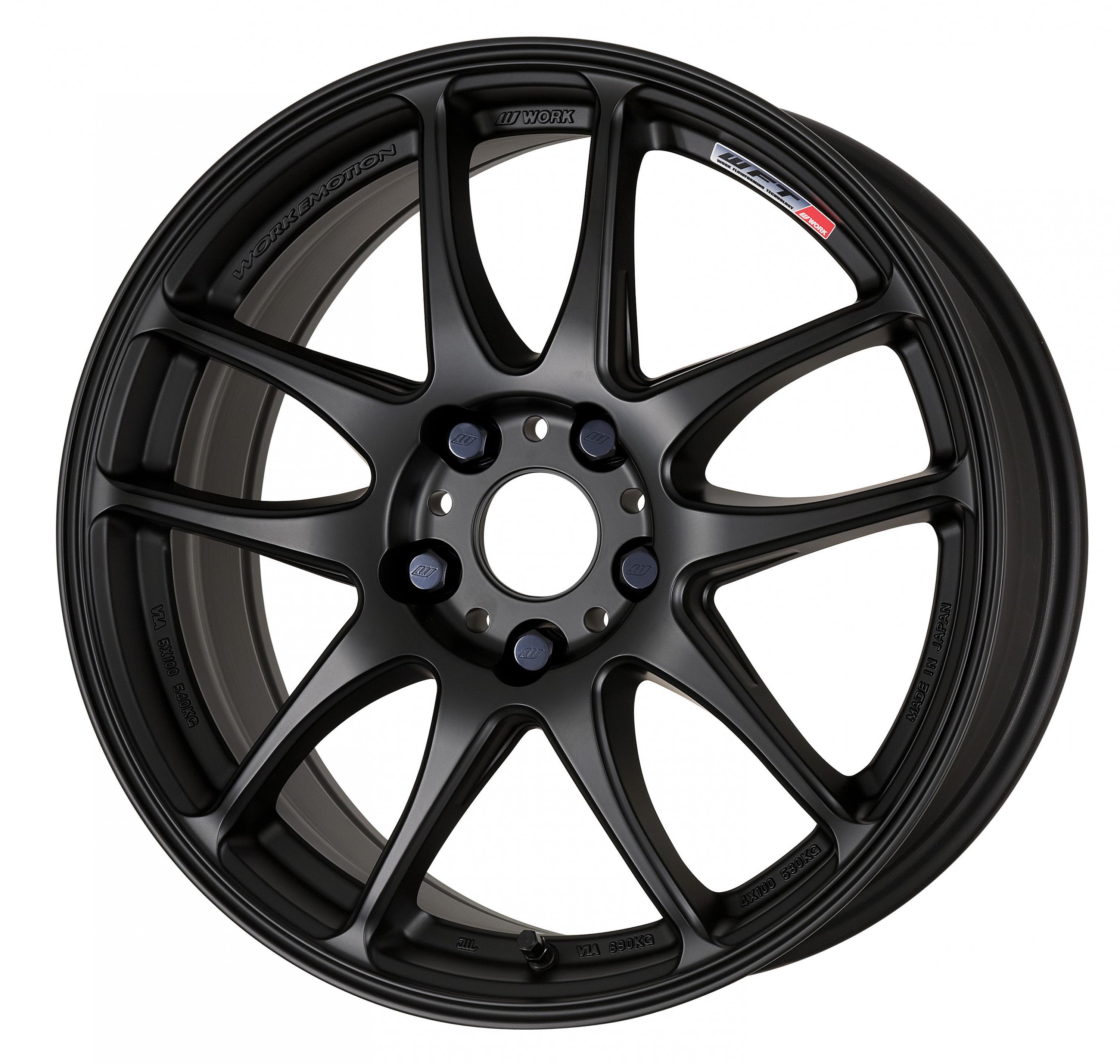 WORK CRkiwami 17×7J+47 5H114.3 205/45R17 WORK EMOTION CR Kiwami 17 x 7.0 +47 5x114.3 Matte Black