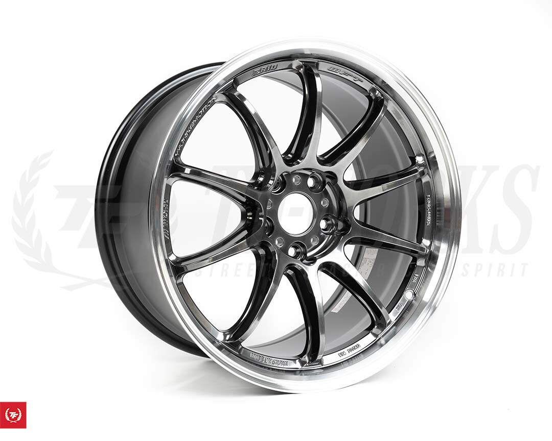 WORK EMOTION ZR10 19x8.5 +45 5x114.3 Glim Black Diamond Cut Rim