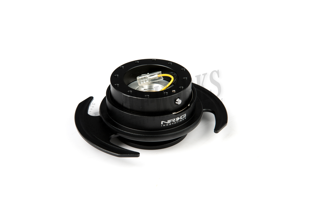 NRG Innovations GEN 2.2 Quick Release – Black Body & Black Ring (SRK-220BK) For Steering Wheel