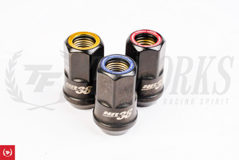 Muteki HR38 Open End Lug Kit (Black Chrome) W Ring