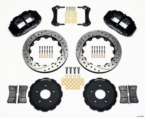 Wilwood Narrow Superlite 6R Front Hat Kit 12.88in Red 2006-Up Civic / CRZ