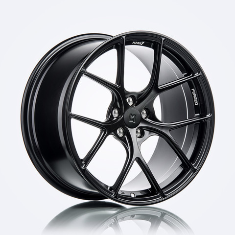 Titan 7 T-AK2 17x8 +39 6x130 Machine Black for Mercedes Sprinter (SET)