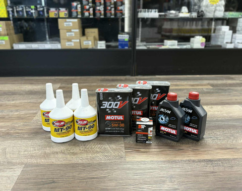 Nissan 350Z / 370Z FLUID CHANGE PACKAGE- Motul 300v + K&N and MT90