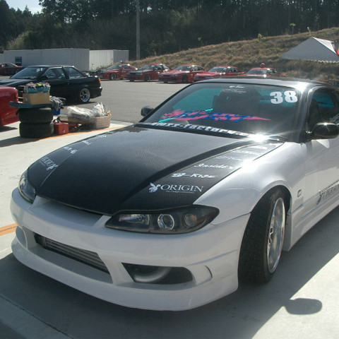 Origin Labo Nissan S15 Type 2 Vented Hood FRP - Touge Factory