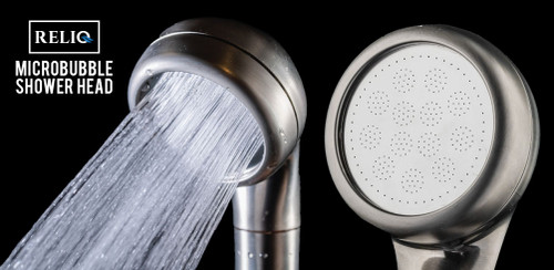 Micro bubble shower head combo pack in brushed nickel - ReliqPet