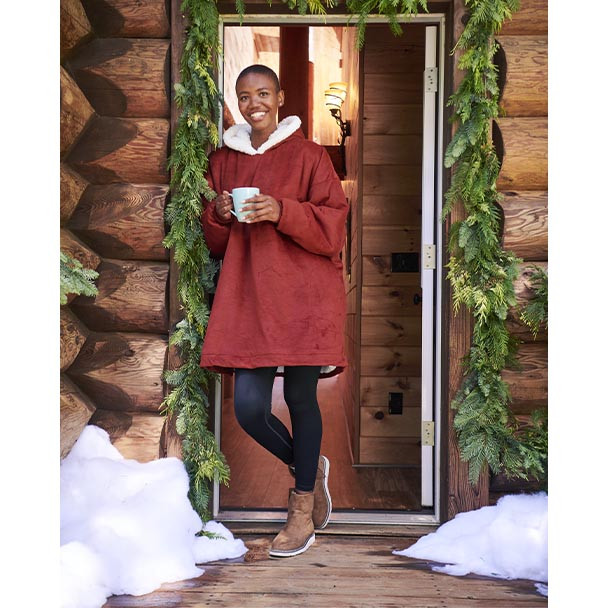 Port Authority® Mountain Lodge Wearable Blanket (WCTH Logos