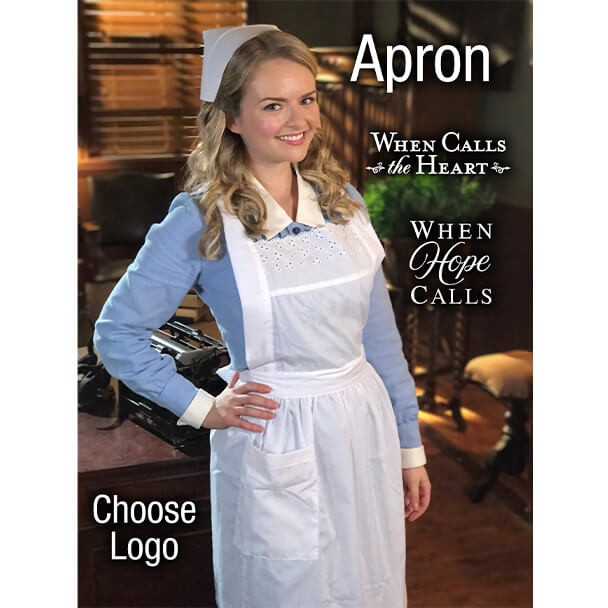 Andrea Brooks wearing the apron