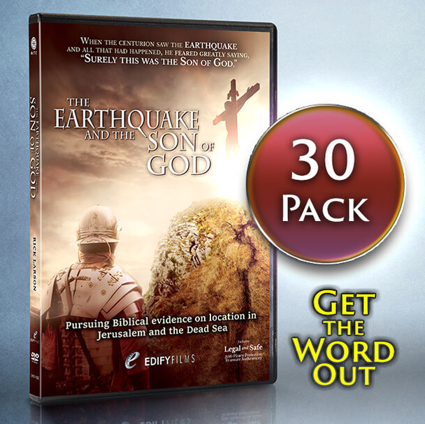 A 30 Pack quantity of The Earthquake and the Son of God