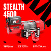 Treuil Stealth 4500lb 12v avec câble en acier et télécommande sans fil