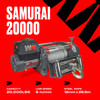 Verricello elettrico Warrior Samurai 20000lb 24v