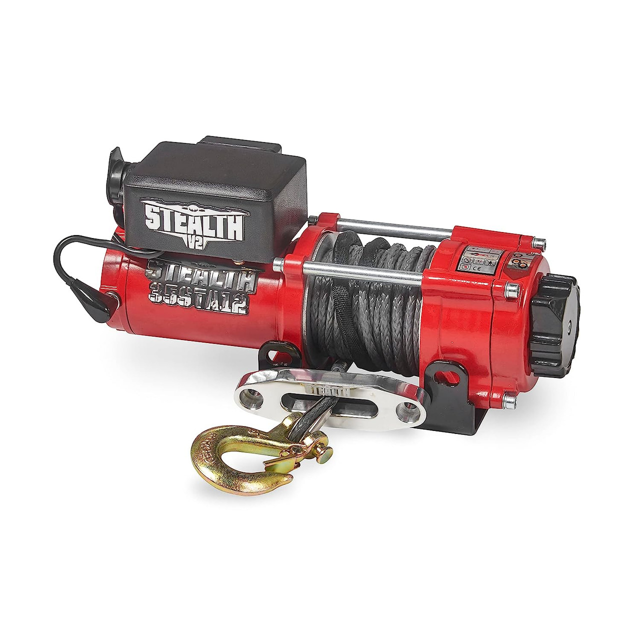 STEALTH 3500LB 12v WINCH WITH SYNTHETIC ROPE AND WIRELESS REMOTE