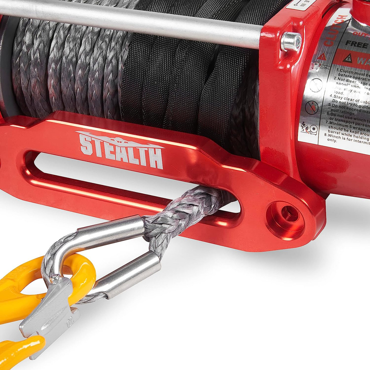 STEALTH 13500LB 12v WINCH WITH SYNTHETIC ROPE AND WIRELESS REMOTE