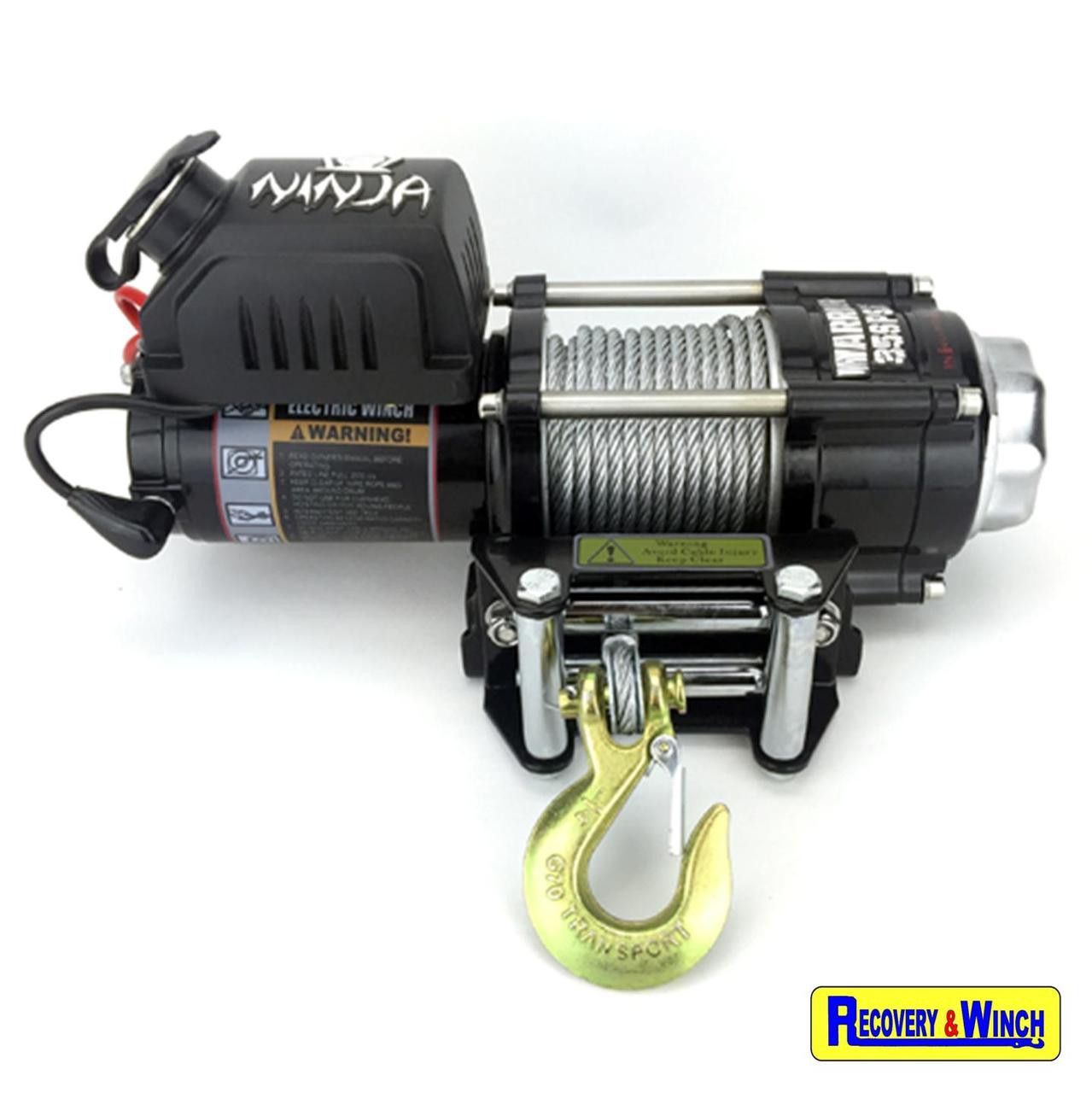 WARRIOR NINJA 3500LB 12V ELECTRIC WINCH  with STEEL CABLE