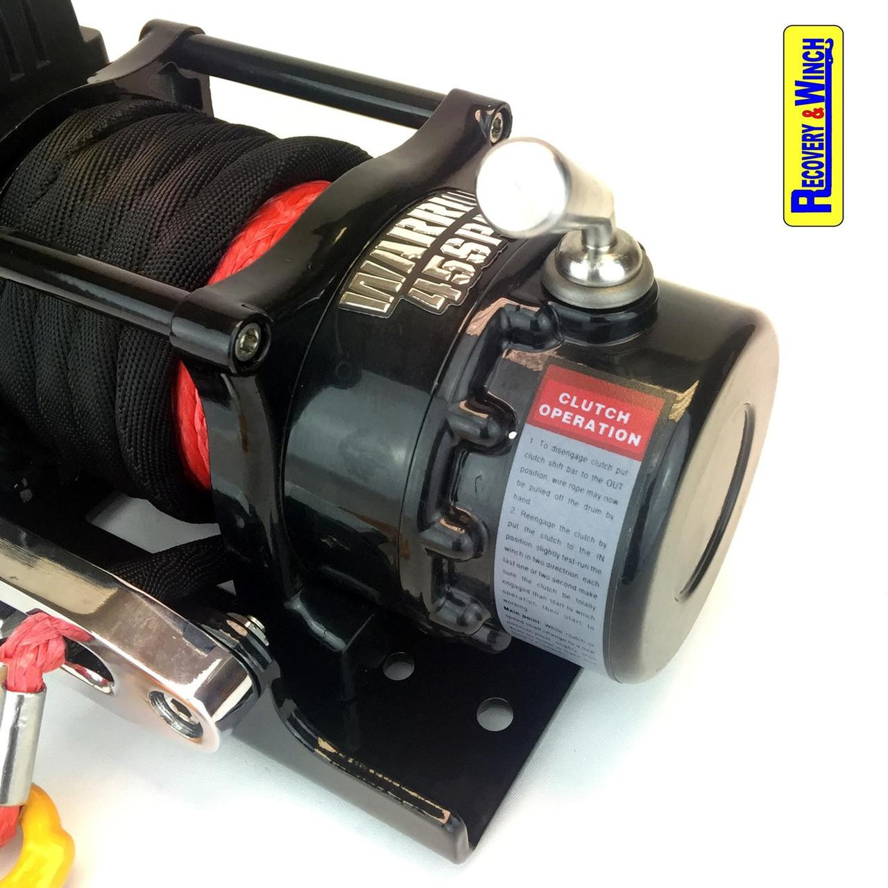WARRIOR NINJA 4500 12V ELECTRIC WINCH with SYNTHETIC ROPE