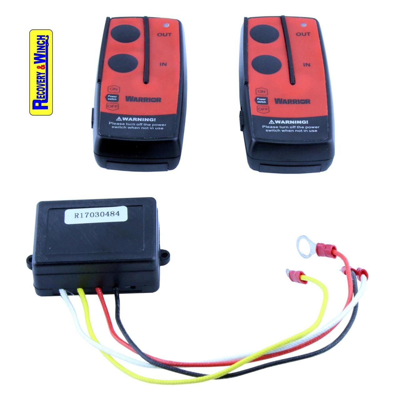 Dual voltage 12V and 24V wireless winch twin pack