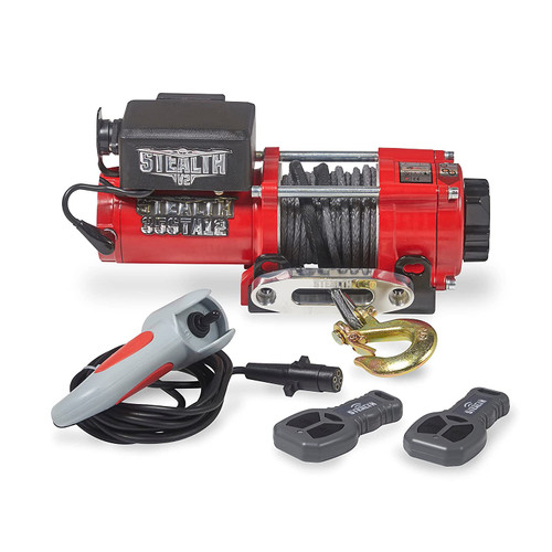 STEALTH 3500LB 12v WINCH WITH SYNTHETIC ROPE AND WIRELESS REMOTE