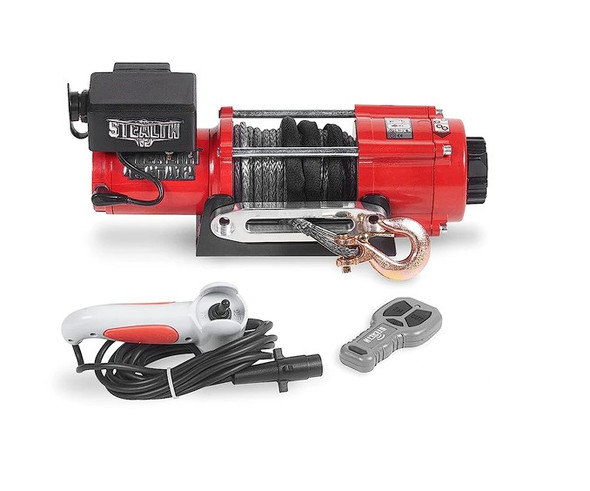 Stealth 4500lb 12v Winch with Synthetic Rope and Wireless Remote