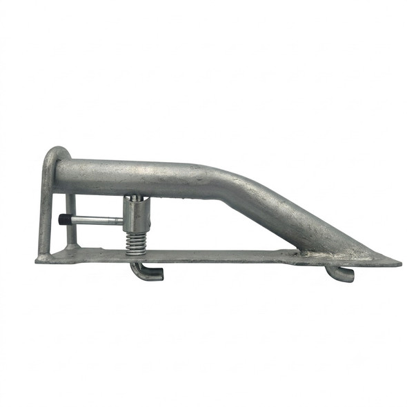 CSTM04243 Steel Wheel Chock with 230mm Pin Centres Recovery and Winch - Side View Right