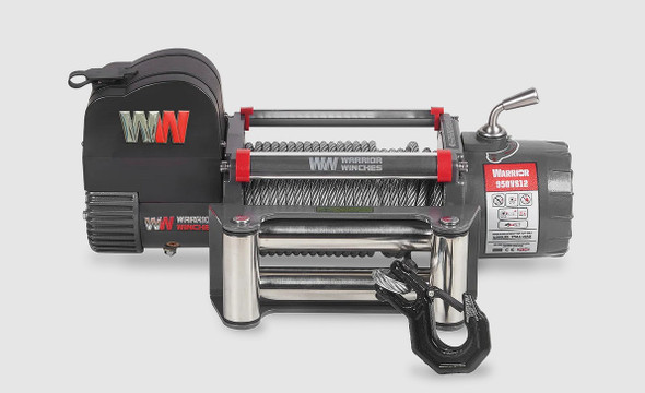 Warrior Samurai V2 9500lb 24v Winch with Steel Rope